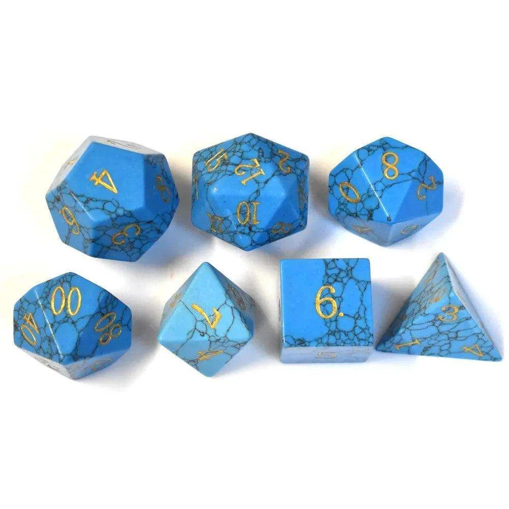 Blue Turquoise Dice Set - RULE DICE