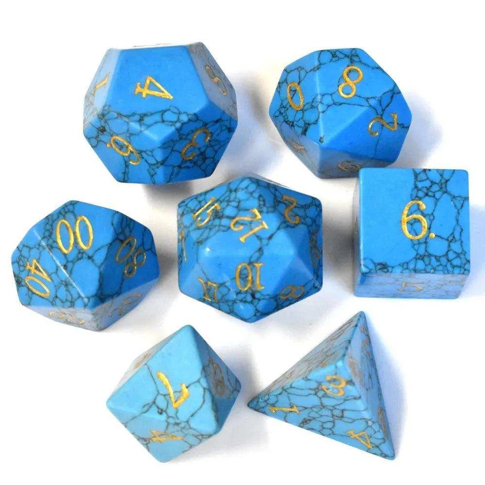Blue Turquoise Dice Set - RULE DICE