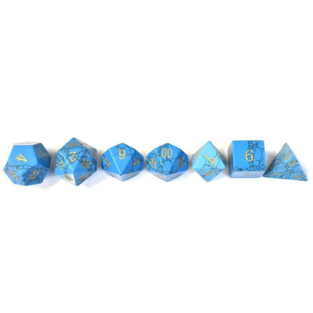 Blue Turquoise Dice Set - RULE DICE