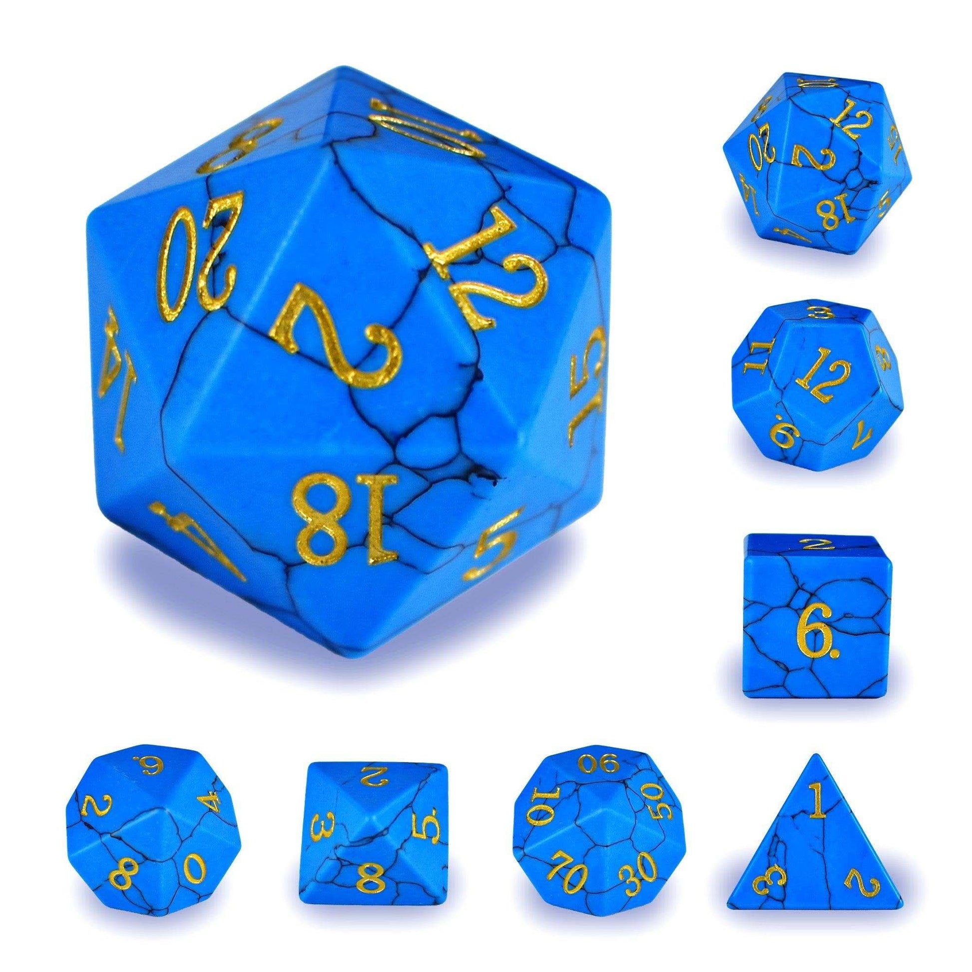 Blue Turquoise Dice Set - RULE DICE