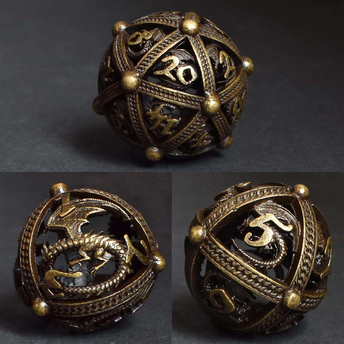 Bronze Dragon Hollow Dice Set - RULE DICE