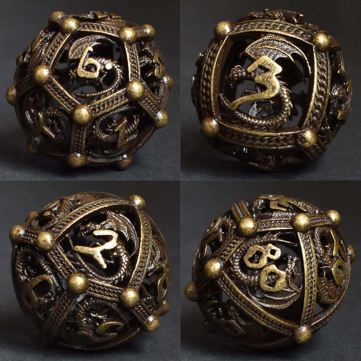 Bronze Dragon Hollow Dice Set - RULE DICE
