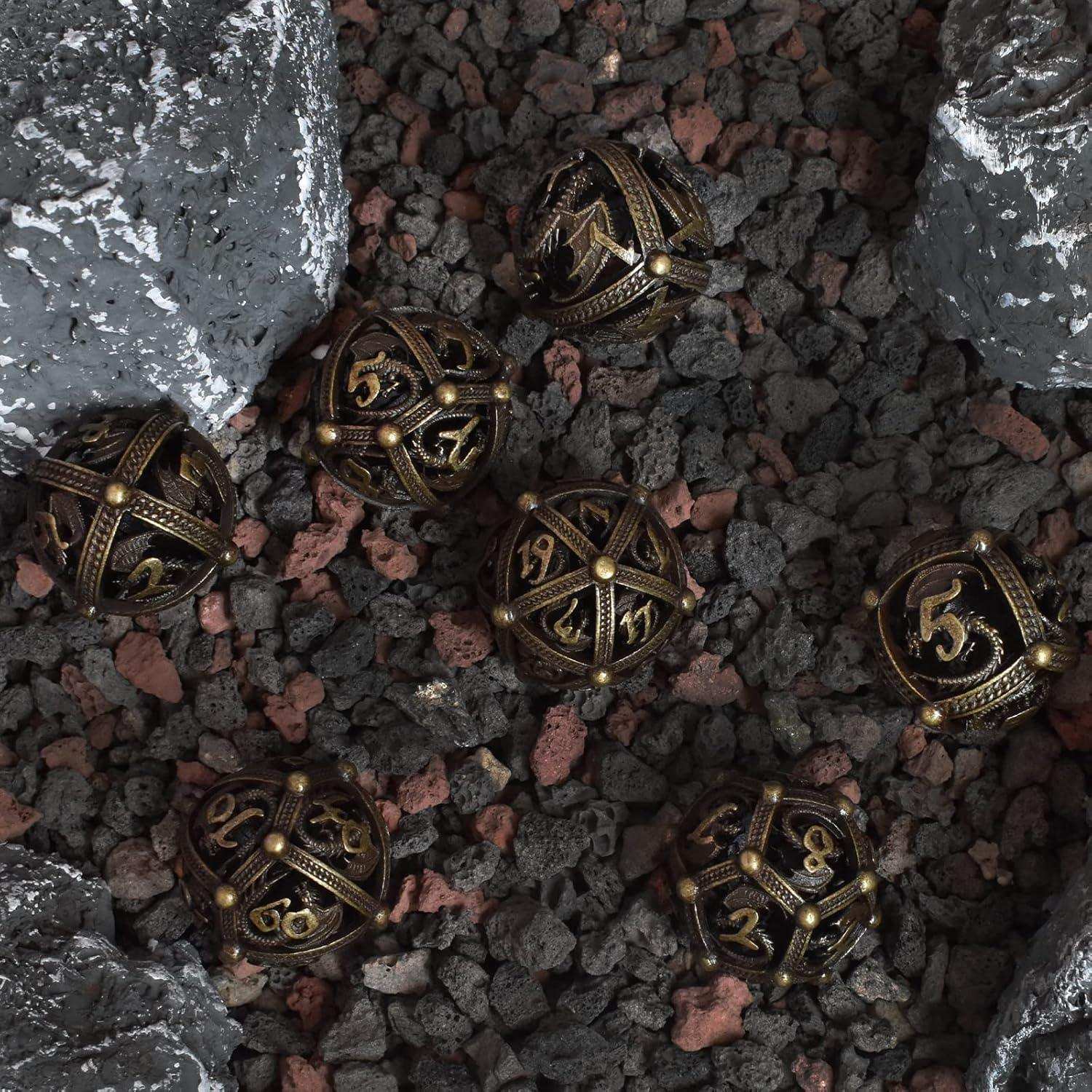 Bronze Dragon Hollow Dice Set - RULE DICE