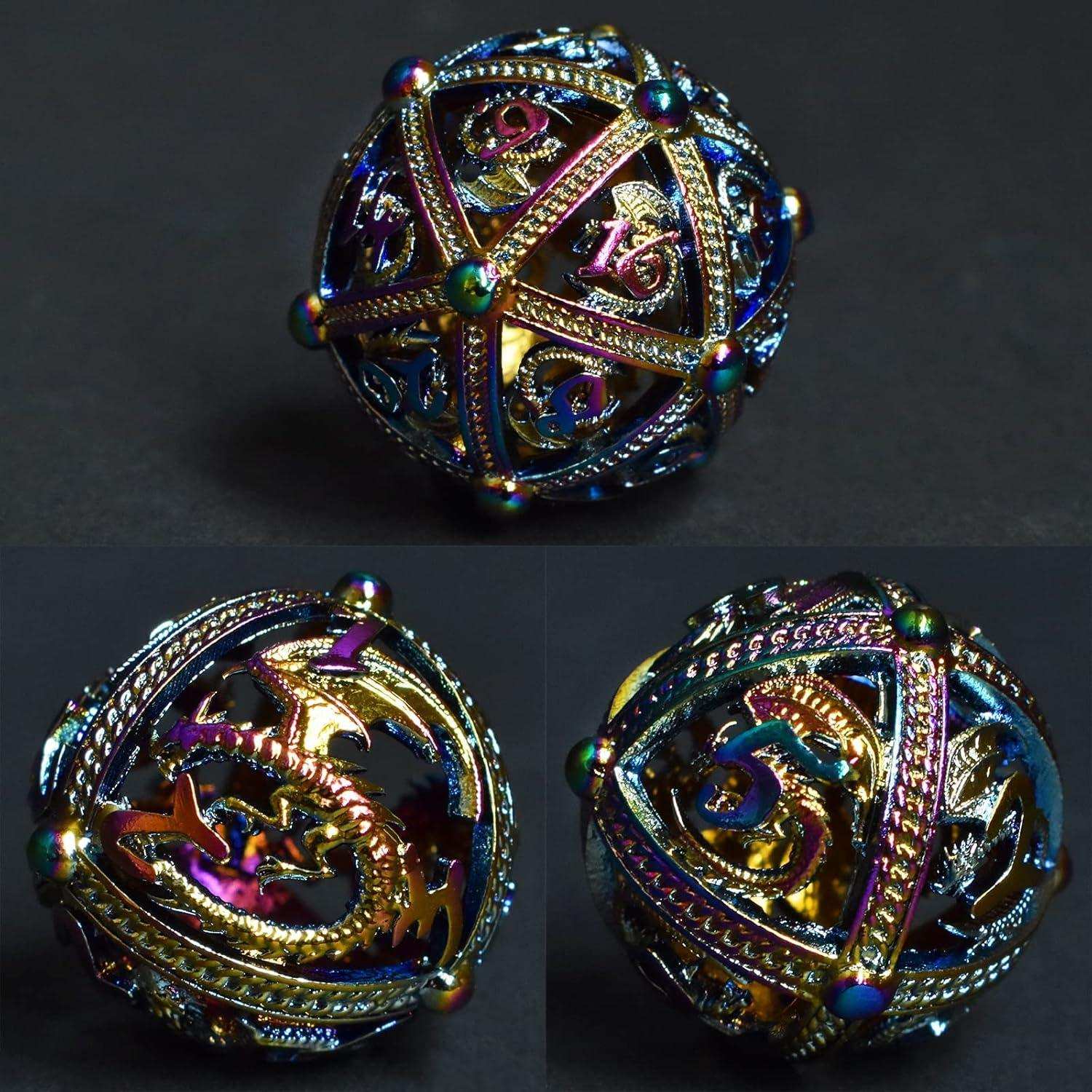 Colorful Dragon Hollow Dice Set - RULE DICE