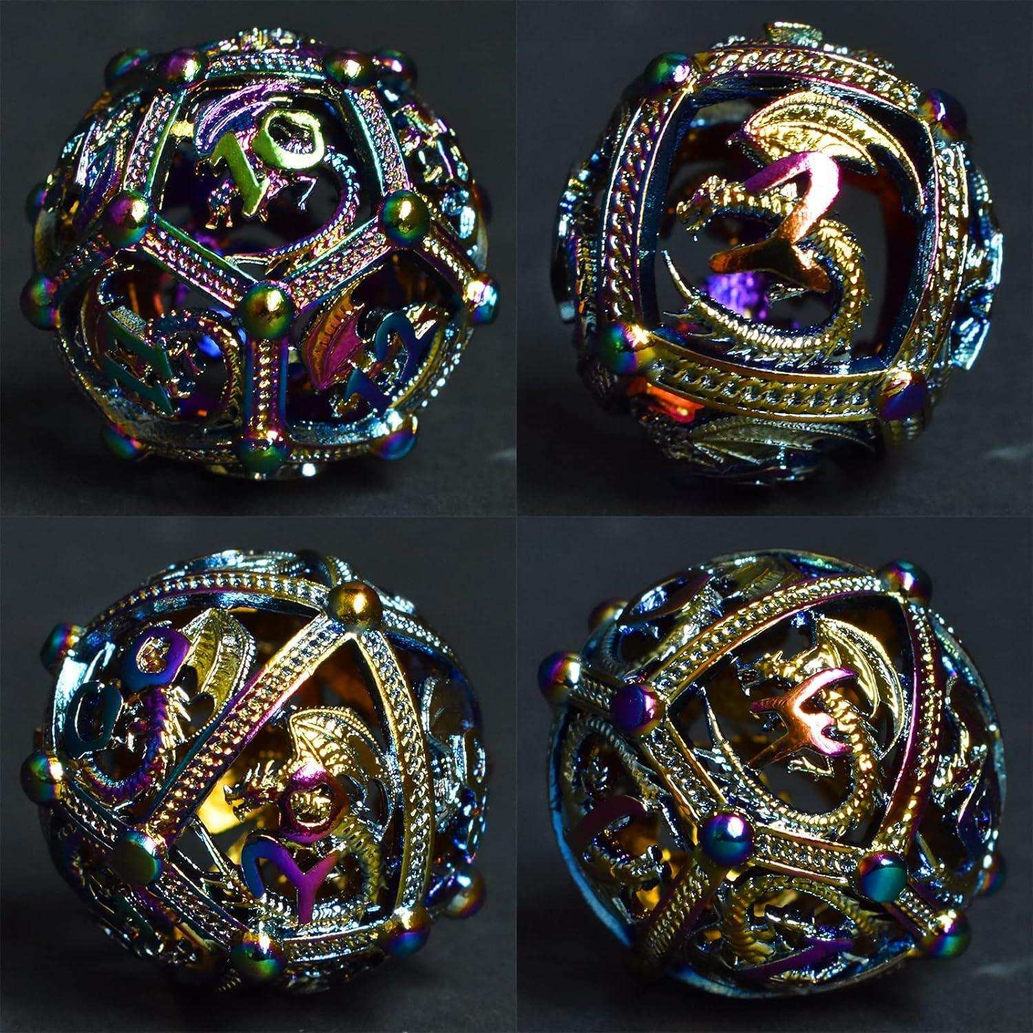 Colorful Dragon Hollow Dice Set - RULE DICE