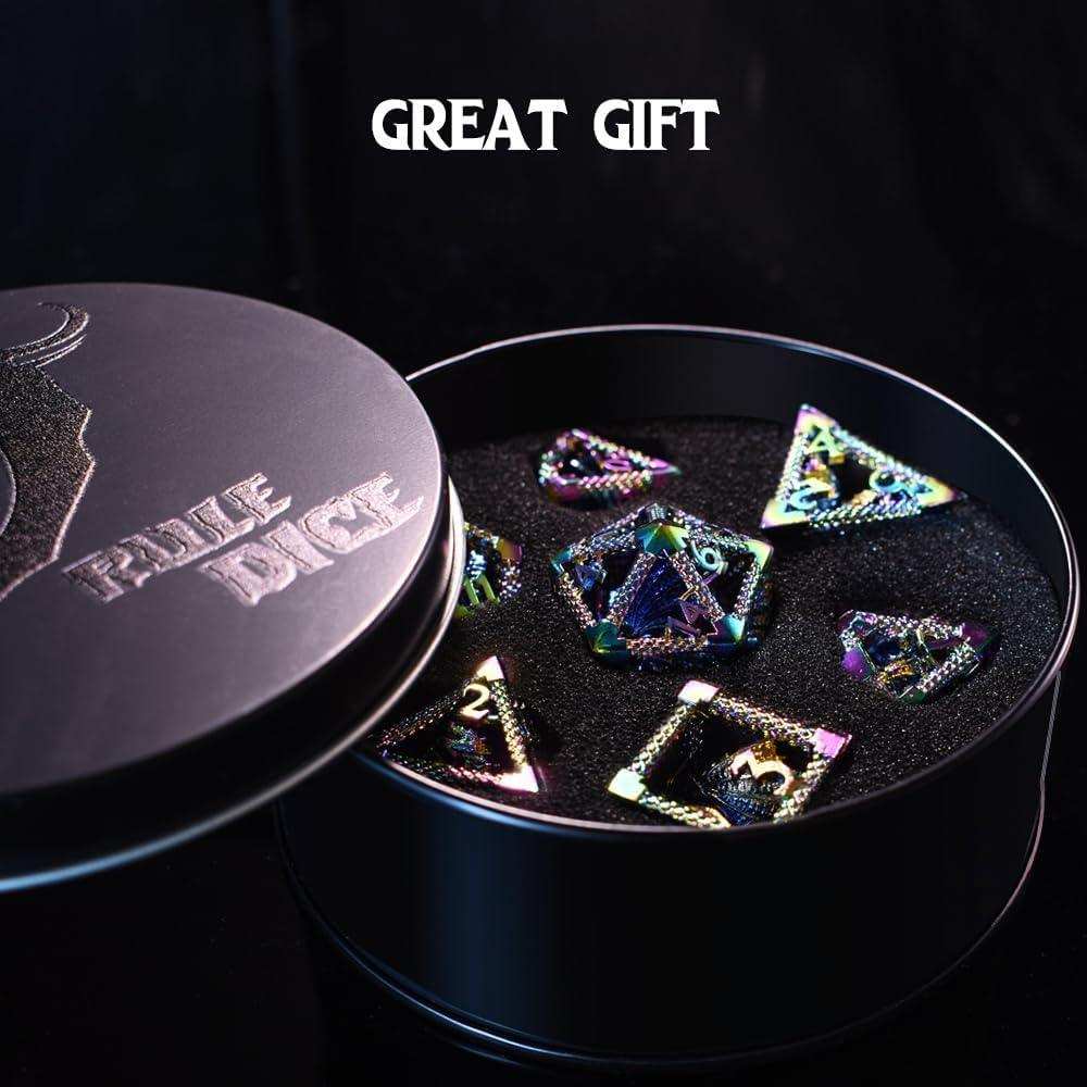Colorful Hollow Dragon Dice Set - RULE DICE
