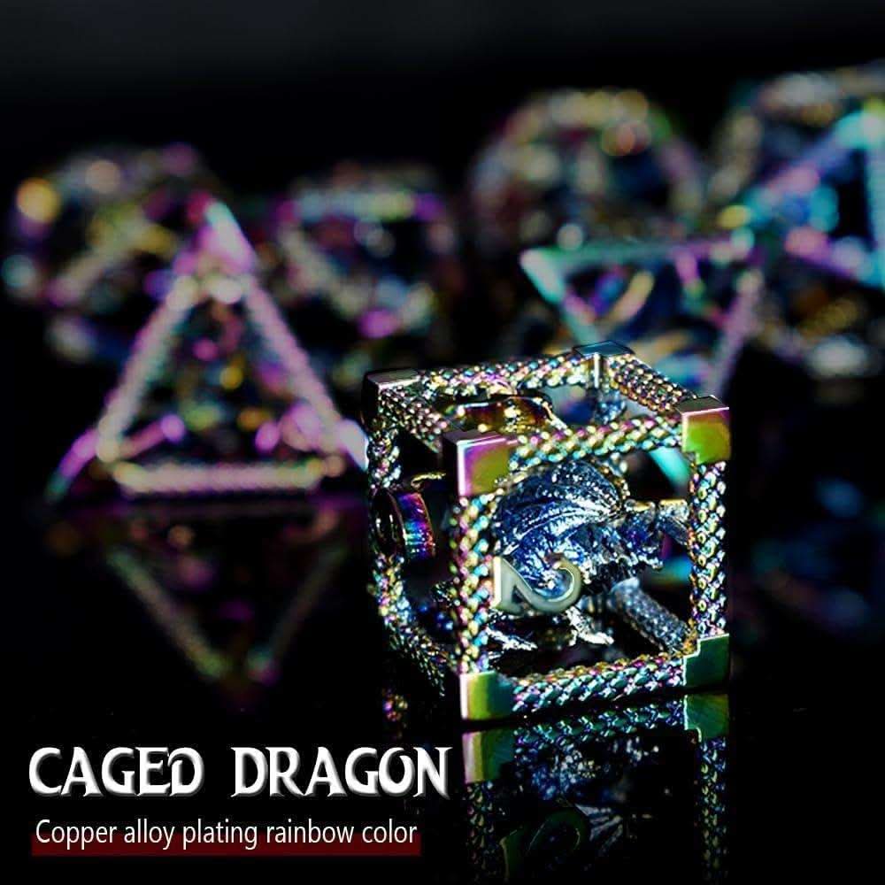 Colorful Hollow Dragon Dice Set - RULE DICE