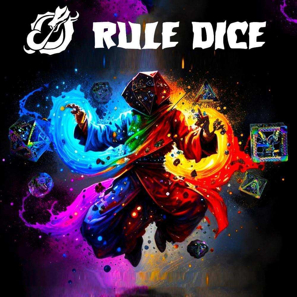 Red Hollow Dragon Dice Set - RULE DICE