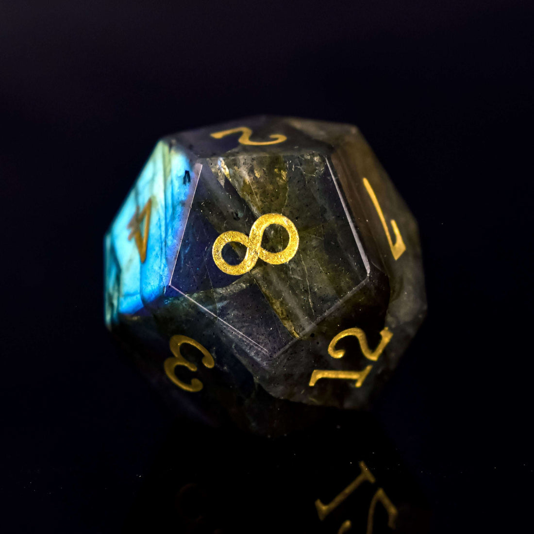 Colorful Labradorite Dice Set - RULE DICE