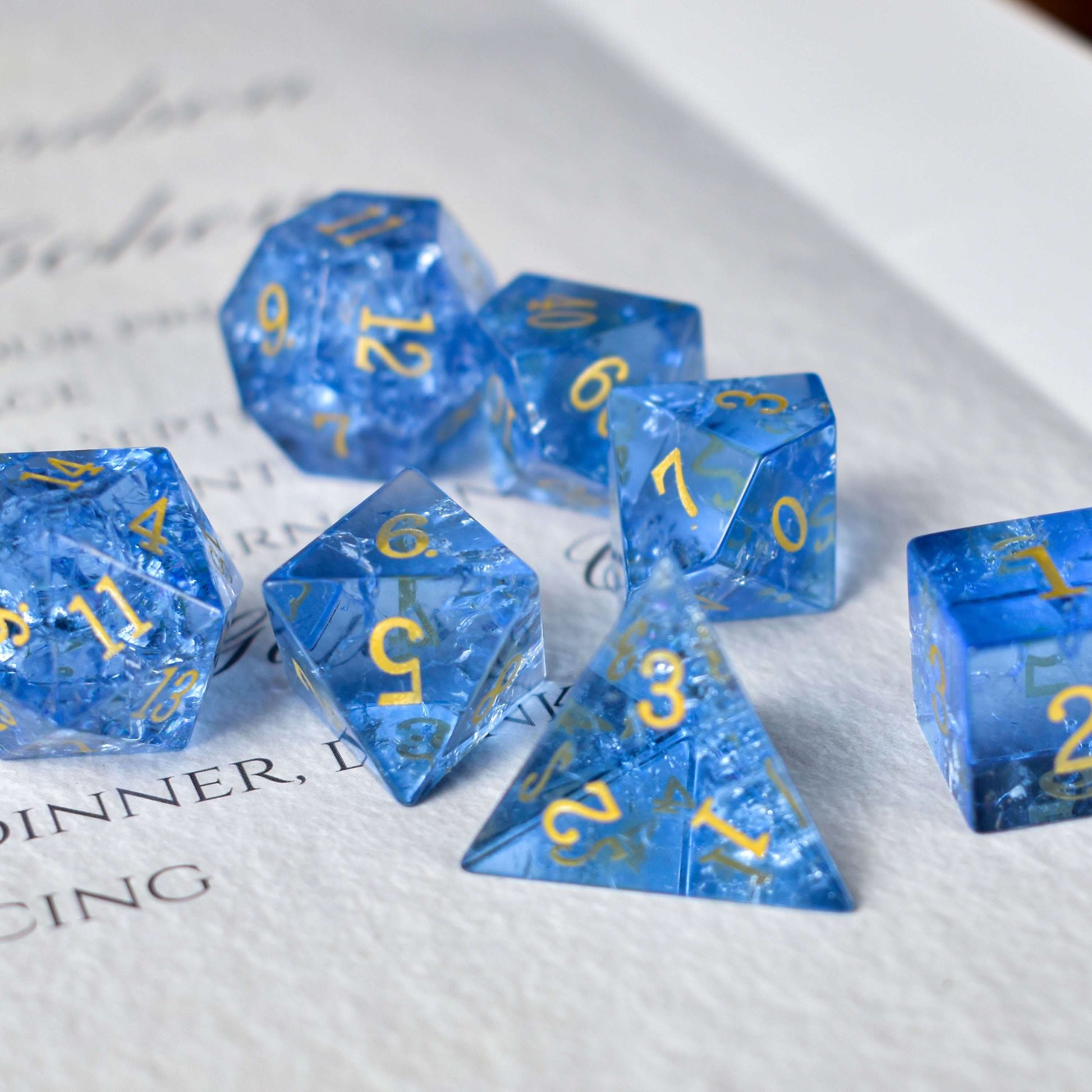 Crystal Stormburst Dice Set - RULE DICE