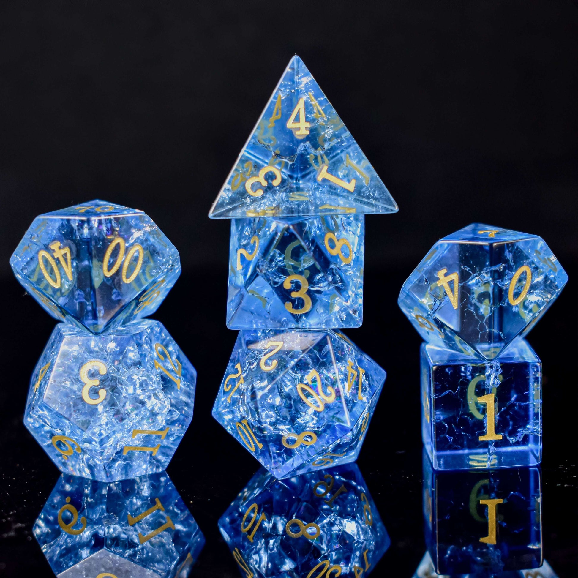 Crystal Stormburst Dice Set - RULE DICE
