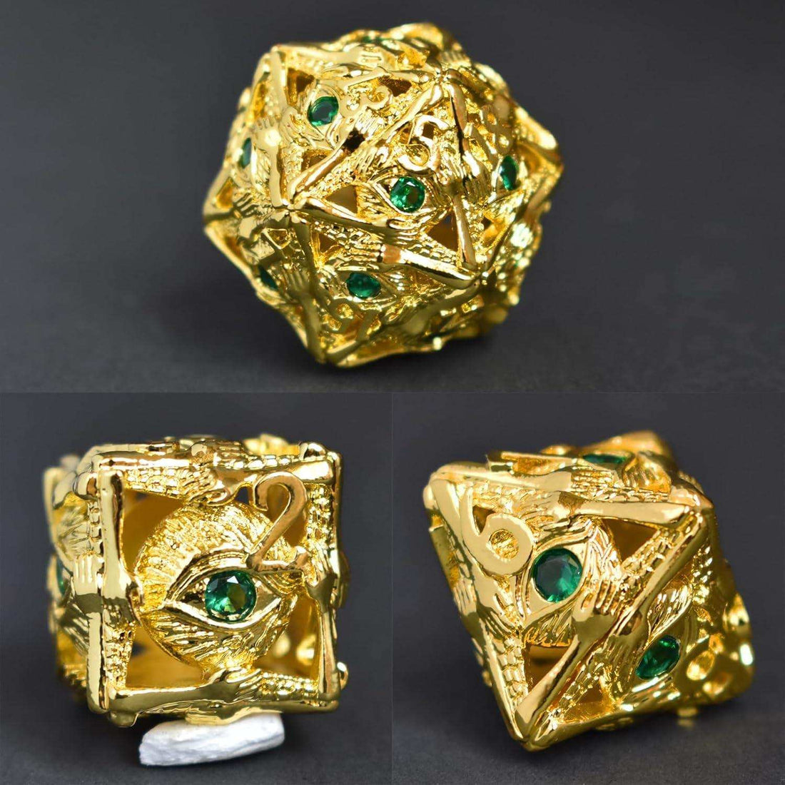 Golden & Emerald Dice Set - RULE DICE