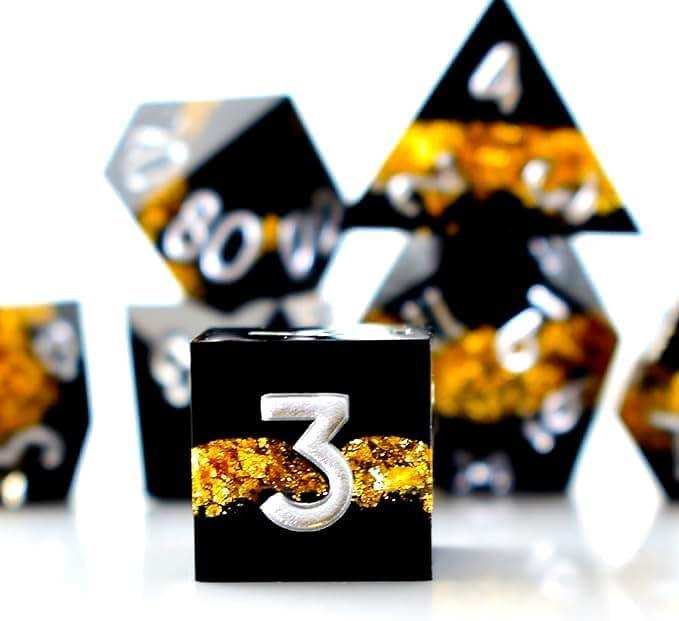 Golden Rift Resin Dice Set - RULE DICE
