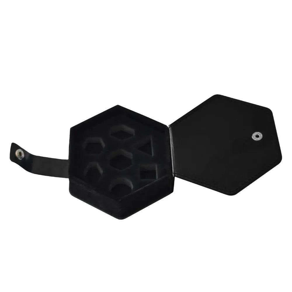 Hexagon Leather Dice Box - RULE DICE