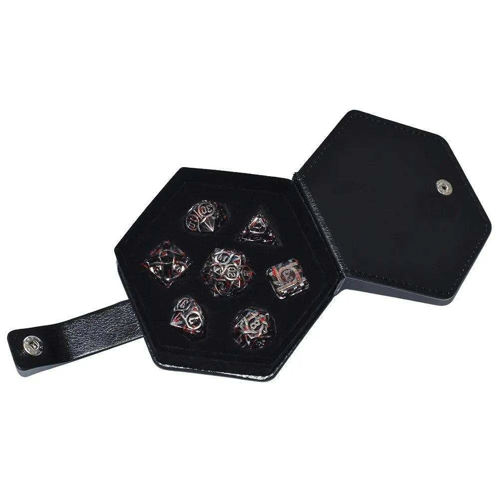 Hexagon Leather Dice Box - RULE DICE