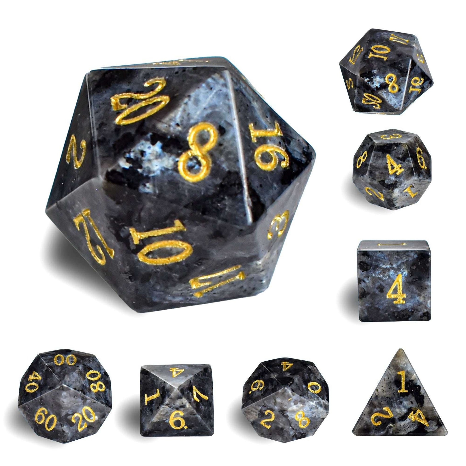 Labradorite Dice Set - RULE DICE