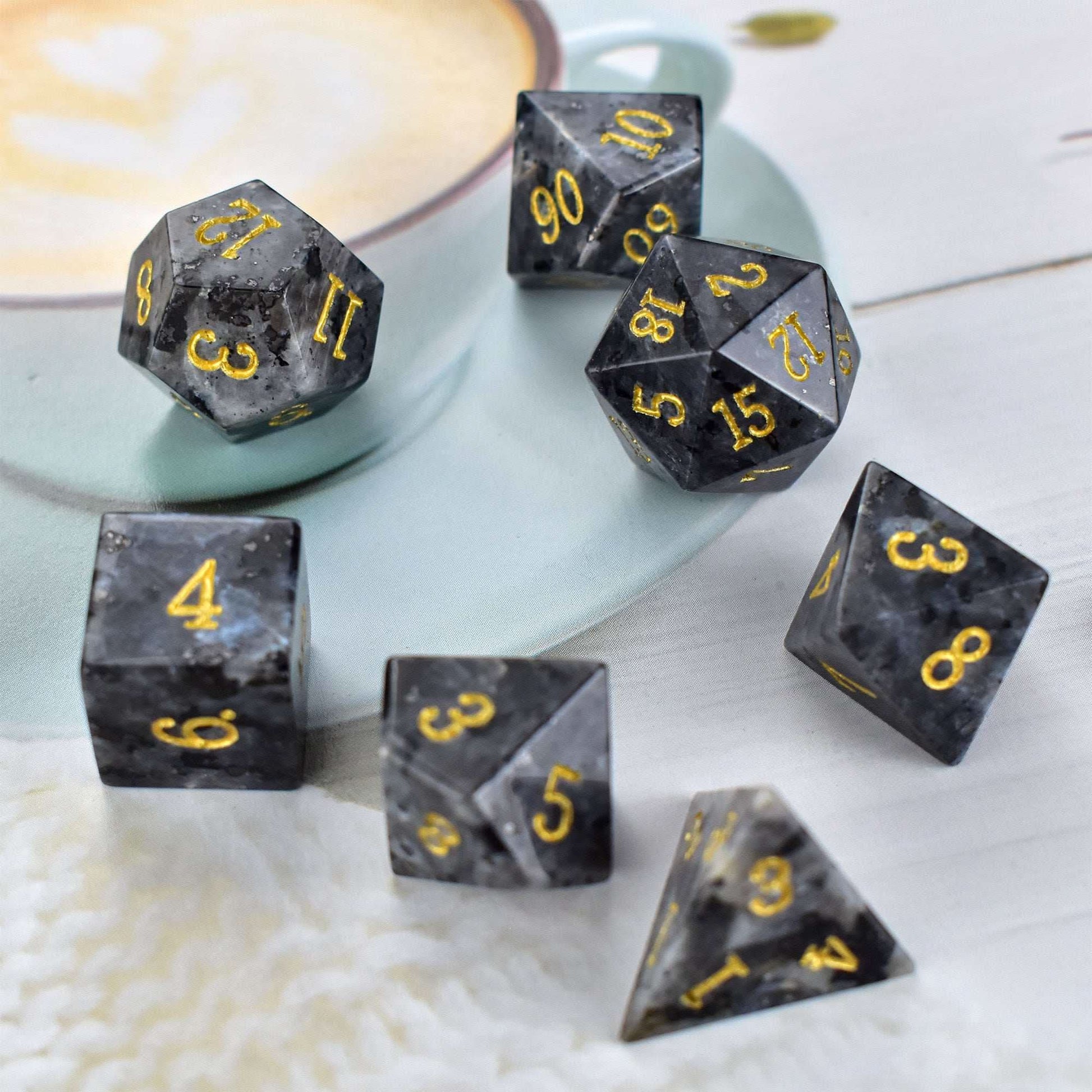 Labradorite Dice Set - RULE DICE