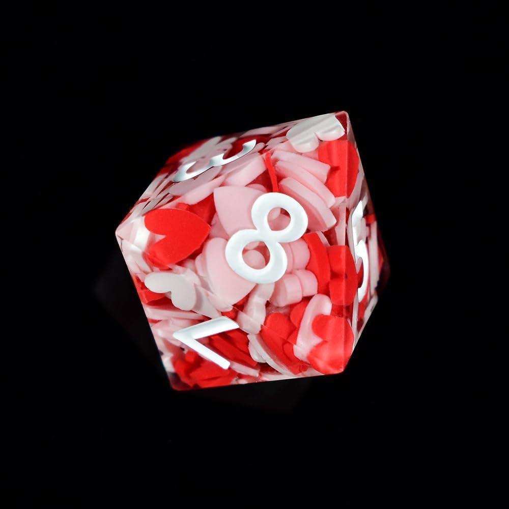 Love Heart Resin Dice Set - RULE DICE