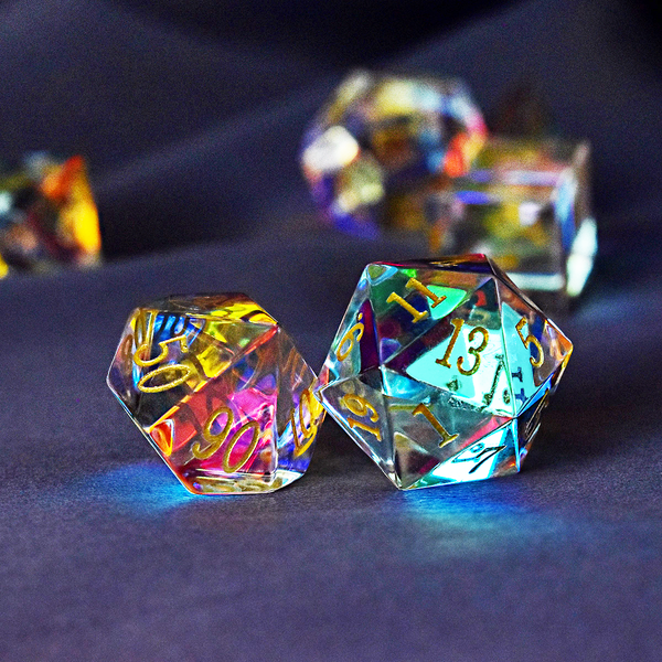 Luminara Glass Dice