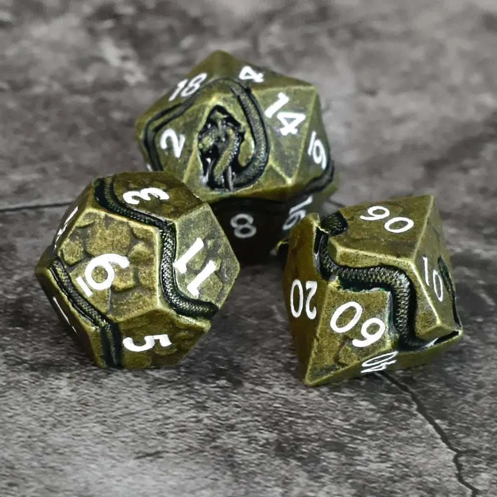 Orichalcum Serpent’s Dagger Dice Set - RULE DICE