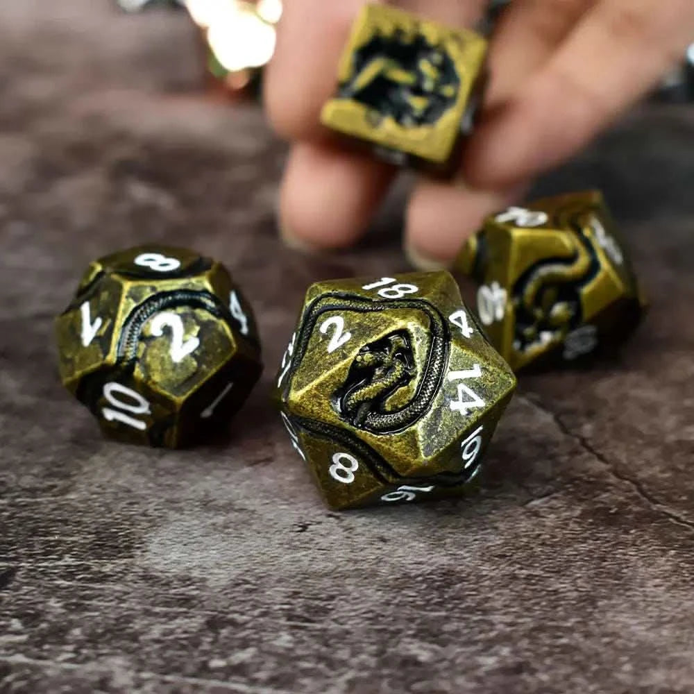 Orichalcum Serpent’s Dagger Dice Set - RULE DICE