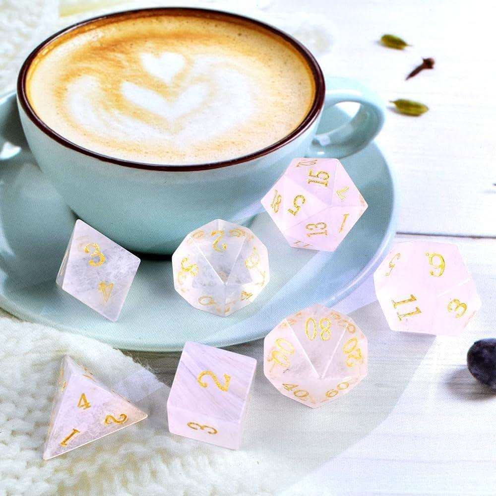Pink Phantom Ember Dice Set - RULE DICE
