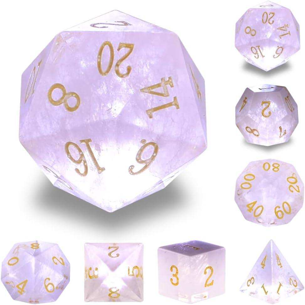Pink Phantom Ember Dice Set - RULE DICE