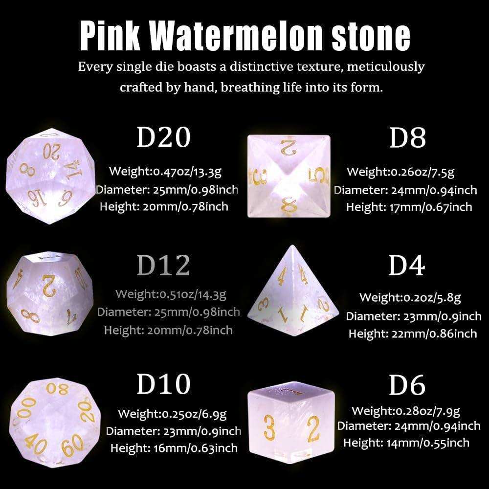 Pink Phantom Ember Dice Set - RULE DICE