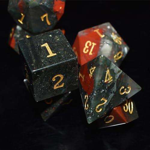 Red Bloodstone Dice Set - RULE DICE