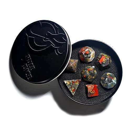 Red Bloodstone Dice Set - RULE DICE