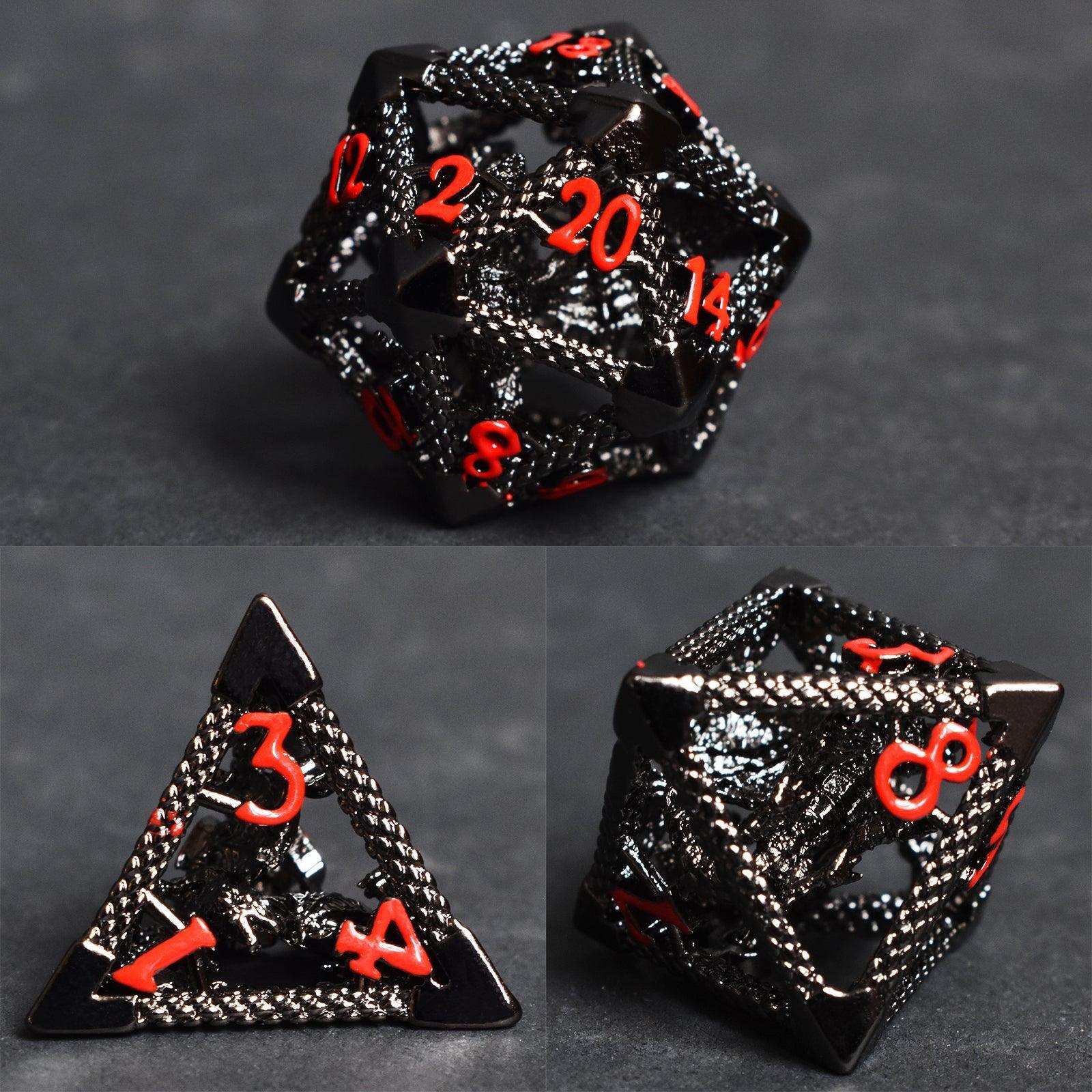 Red Hollow Dragon Dice Set - RULE DICE