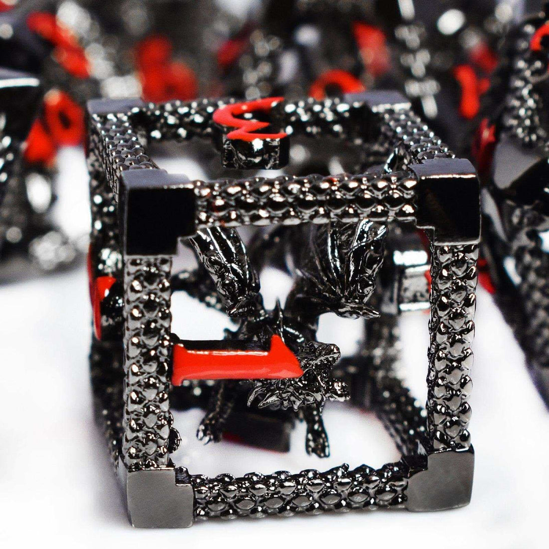 Red Hollow Dragon Dice Set - RULE DICE