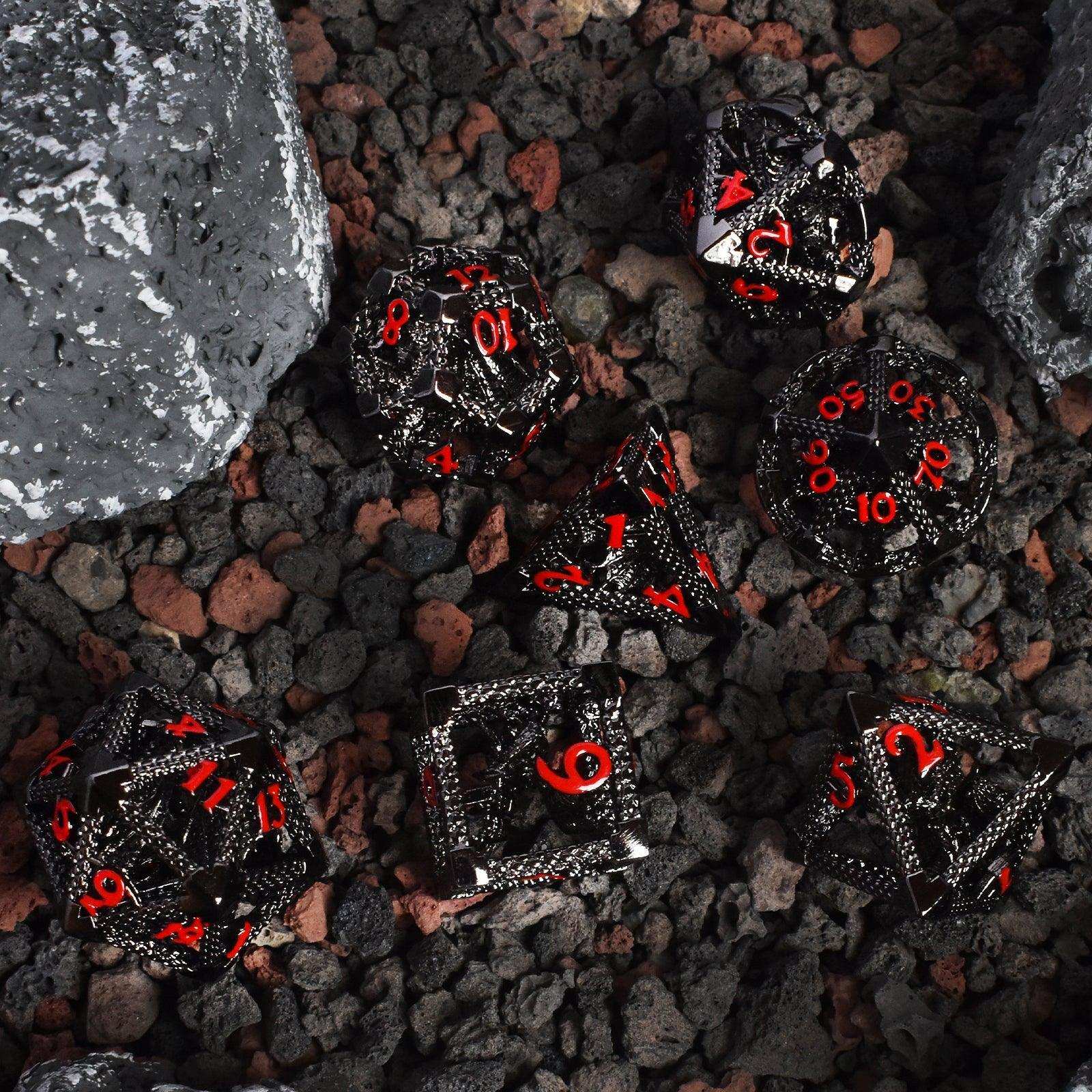Red Hollow Dragon Dice Set - RULE DICE