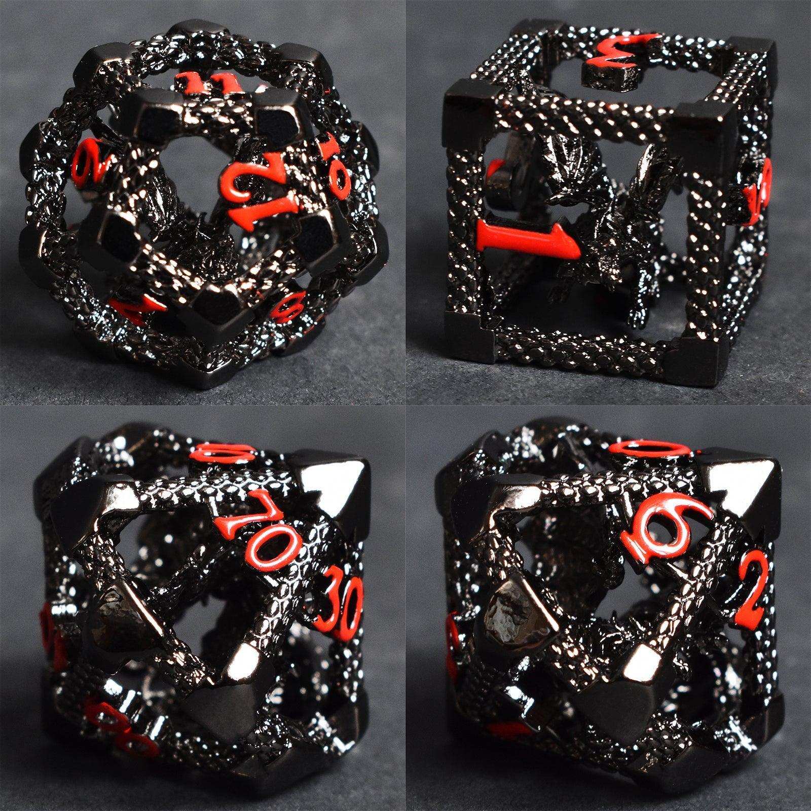 Red Hollow Dragon Dice Set - RULE DICE