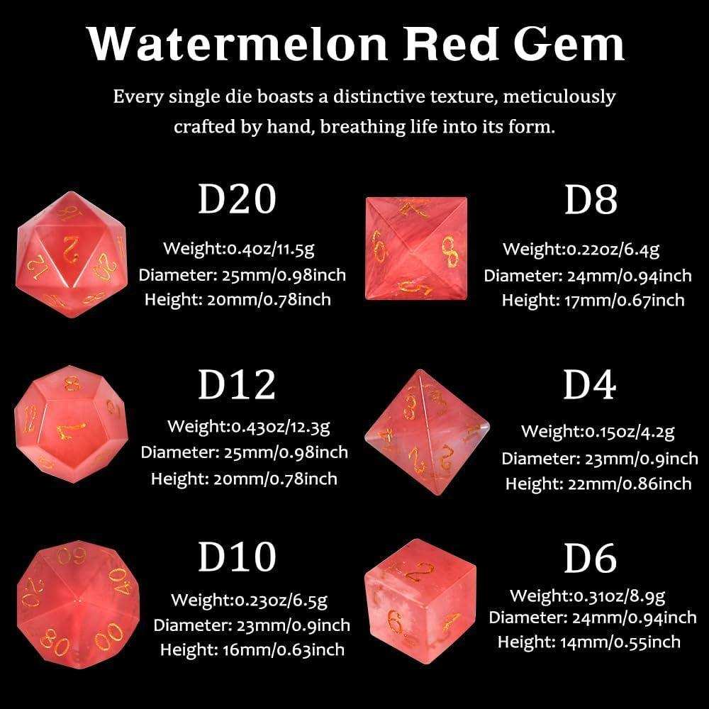 Red Phantom Ember Dice Set - RULE DICE