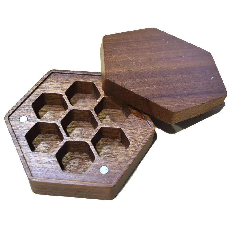 SABAH Wooden Magnetic Dice Box - RULE DICE