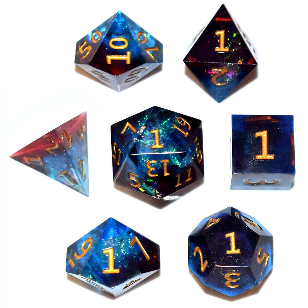 Shattered Nebula Resin Dice Set - RULE DICE