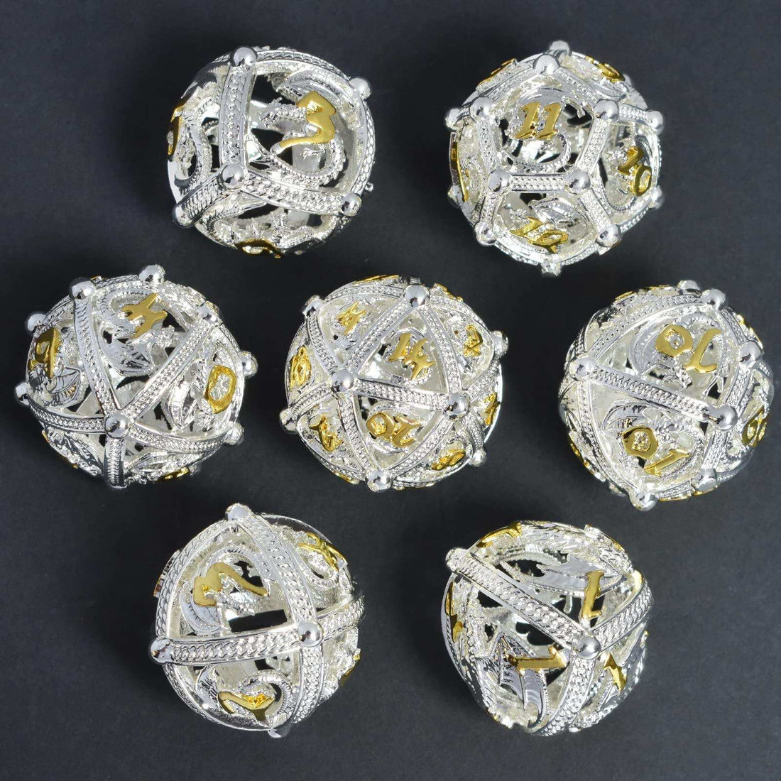 Silver Dragon Hollow Dice Set - RULE DICE