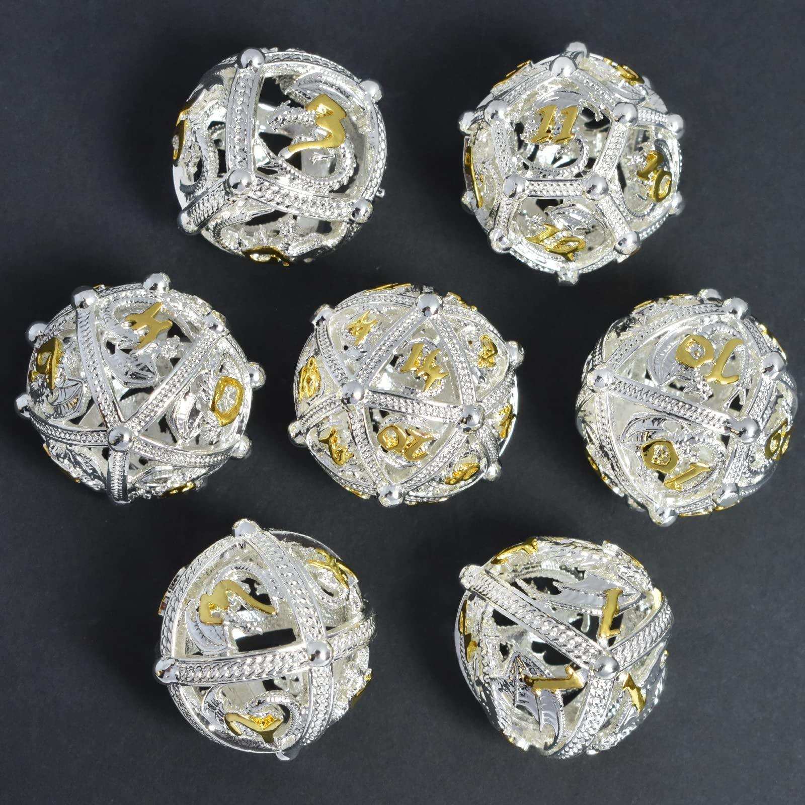Silver Dragon Hollow Dice Set - RULE DICE