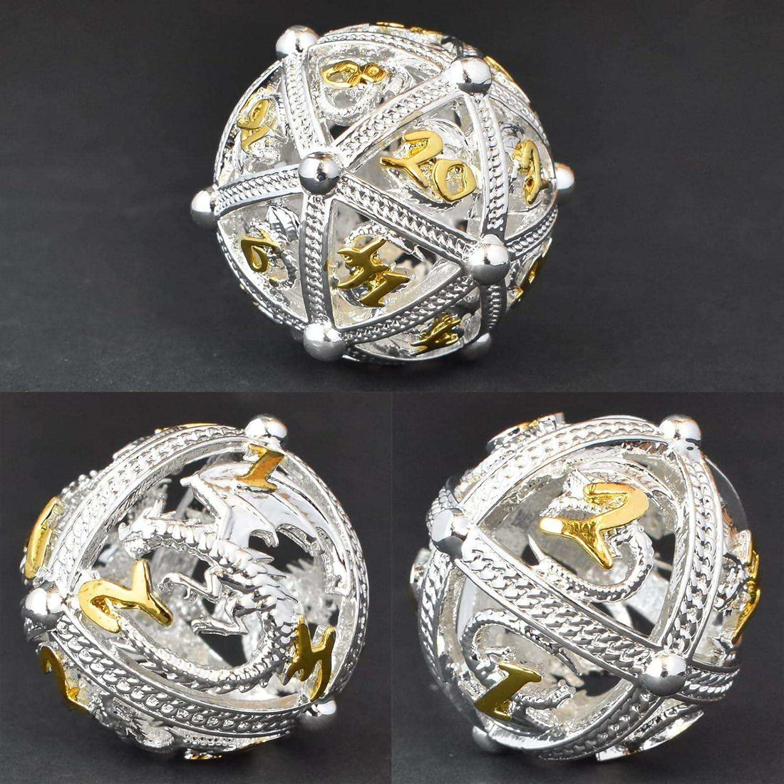 Silver Dragon Hollow Dice Set - RULE DICE