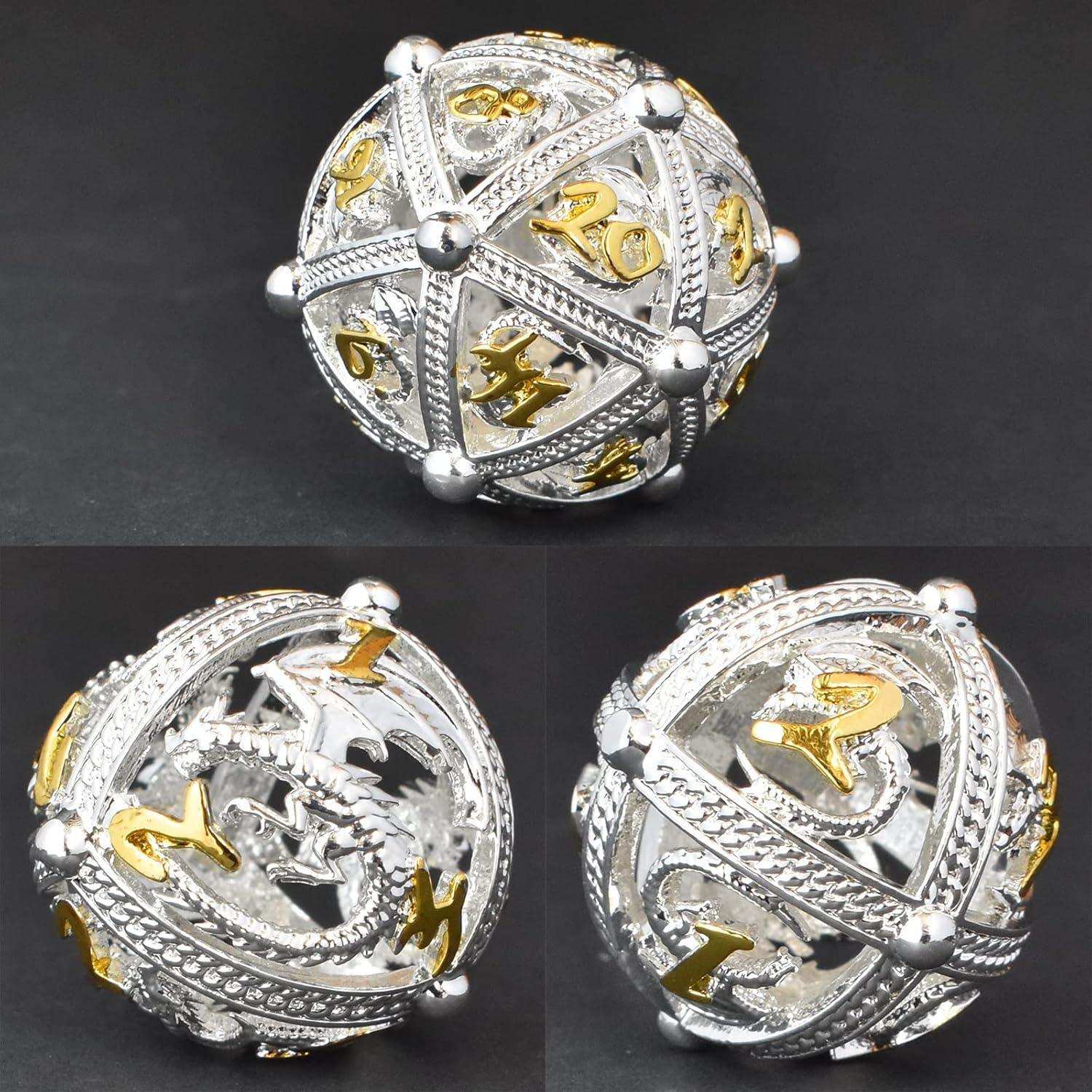 Silver Dragon Hollow Dice Set - RULE DICE