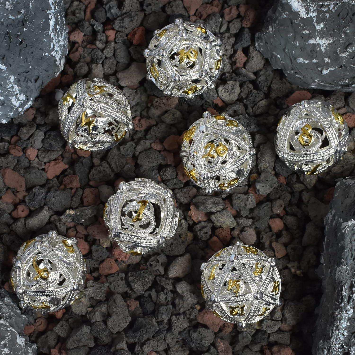 Silver Dragon Hollow Dice Set - RULE DICE
