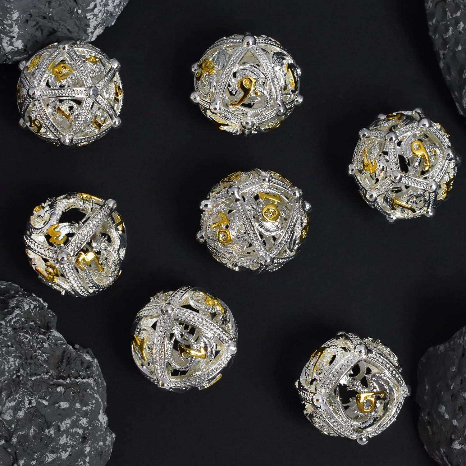 Silver Dragon Hollow Dice Set - RULE DICE
