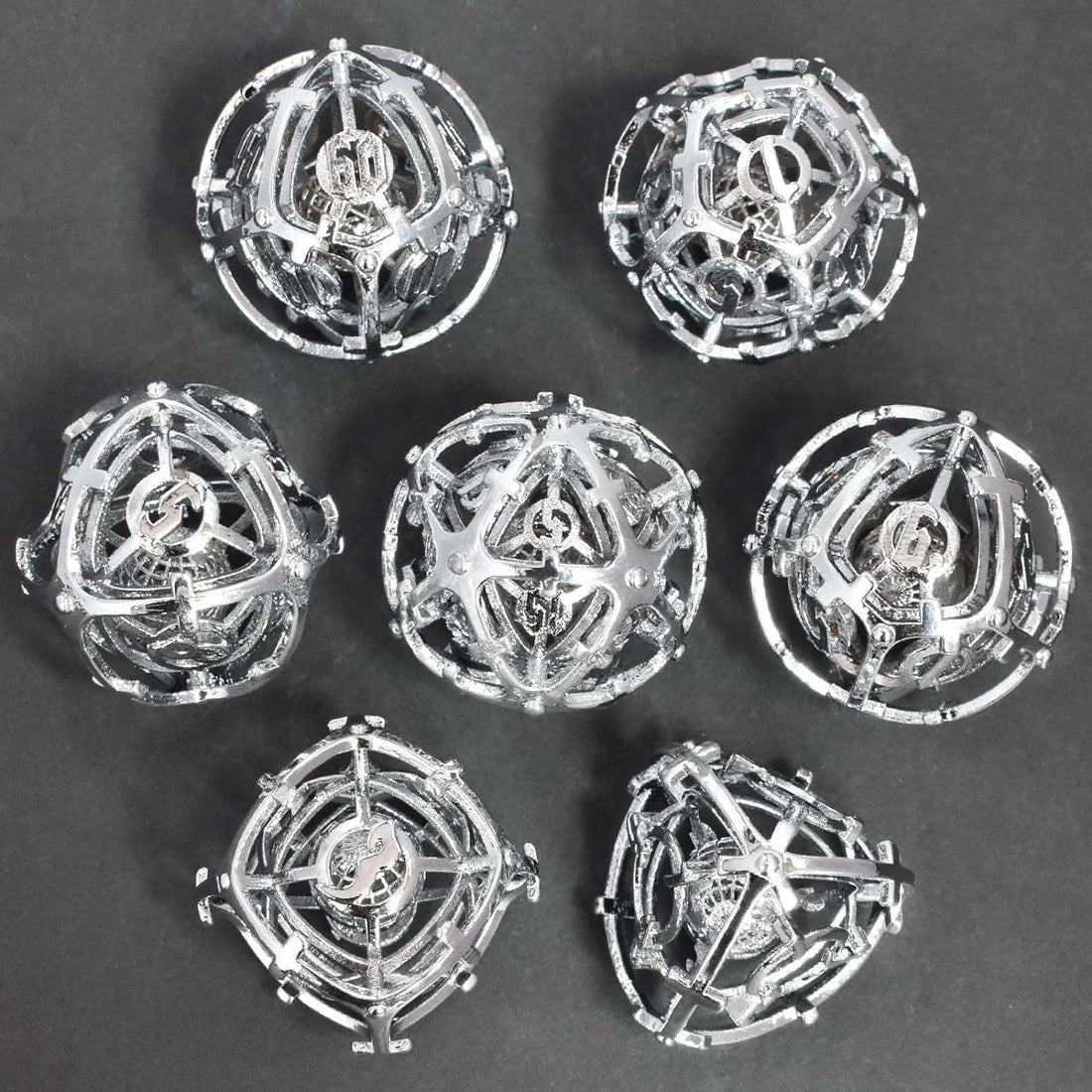 Silver Hollow Music Metal Dice Set - RULE DICE