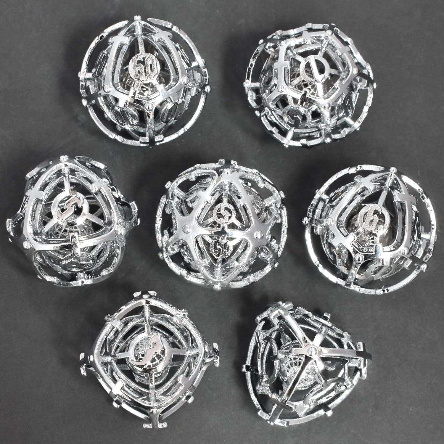 Silver Hollow Music Metal Dice Set - RULE DICE