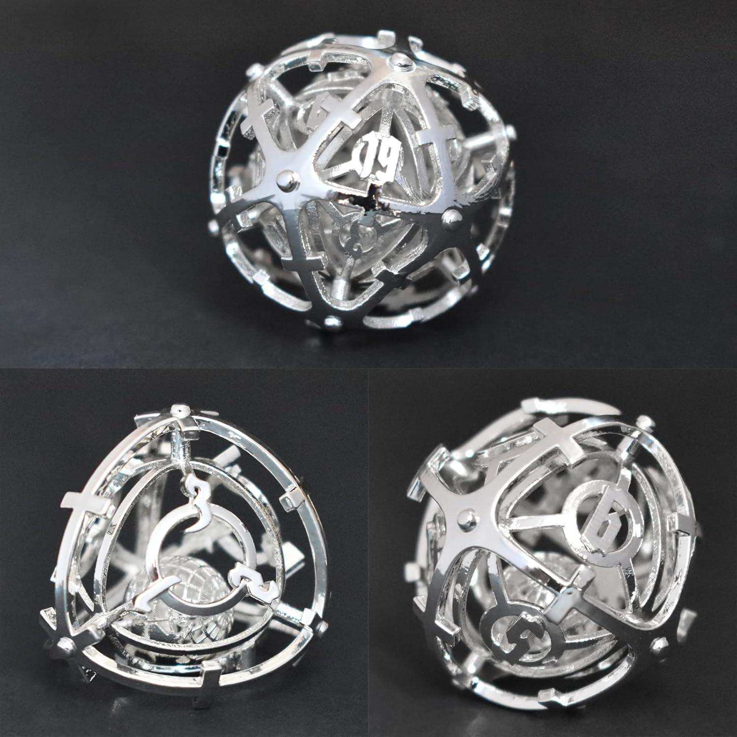 Silver Hollow Music Metal Dice Set - RULE DICE