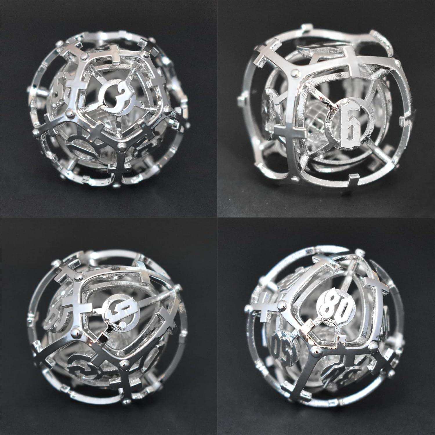Silver Hollow Music Metal Dice Set - RULE DICE