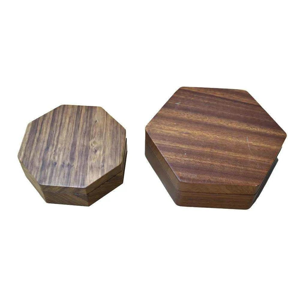 Small SABAH Wooden Magnetic Dice Box - RULE DICE