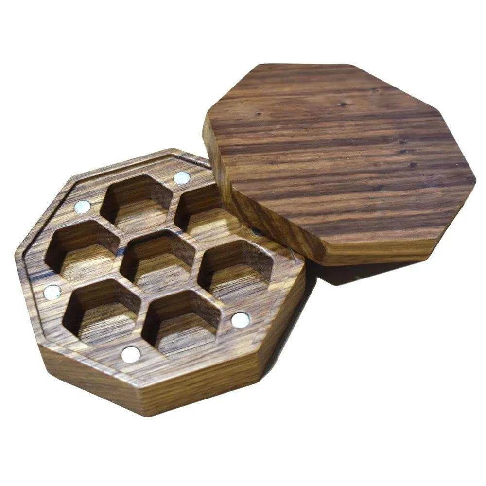 Small SABAH Wooden Magnetic Dice Box - RULE DICE