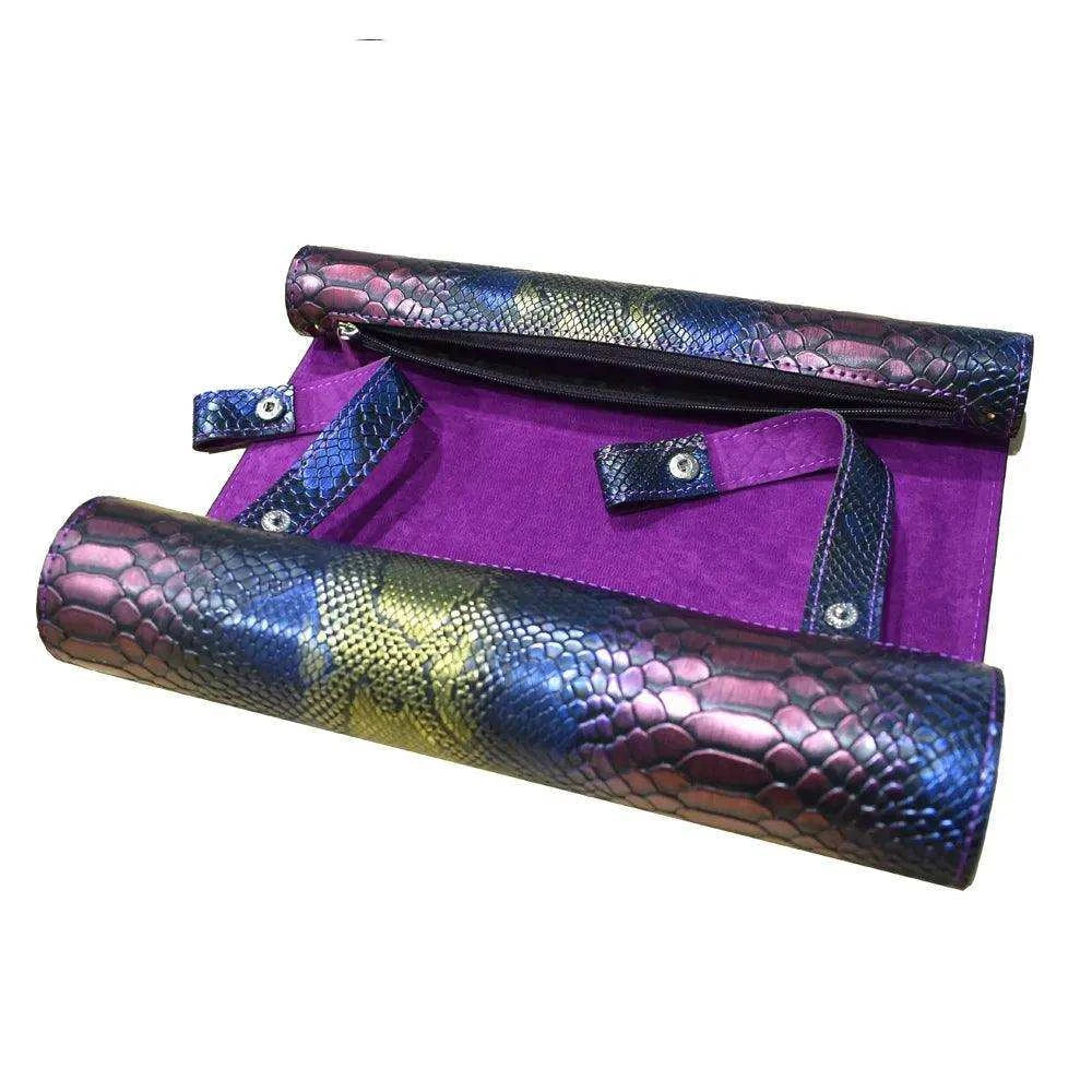 Snake Leather 2-in-1 Reel Dice Scroll & Dice Tray - RULE DICE